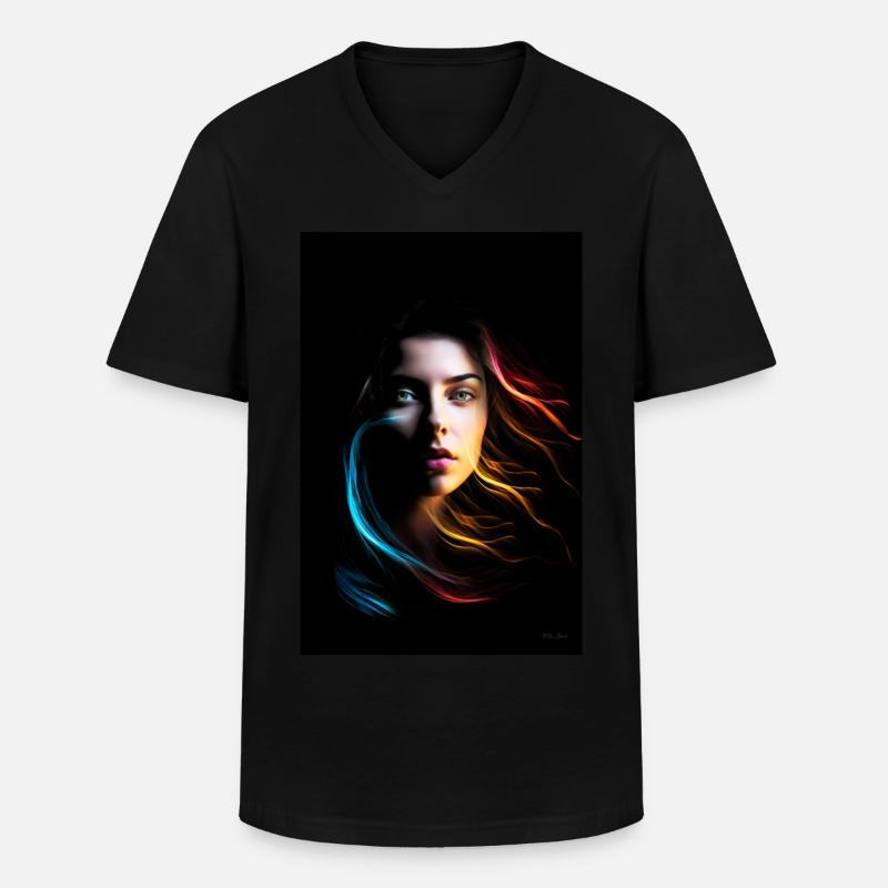 Sinnlich 1 - Männer-T-Shirt mit V-Ausschnitt - Schwarz