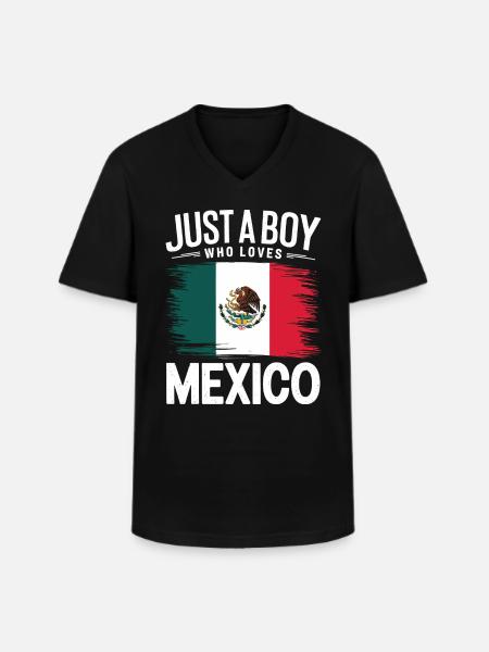 Mexico Mexico Mexican Spanish - Men's V-Neck T-Shirt - black