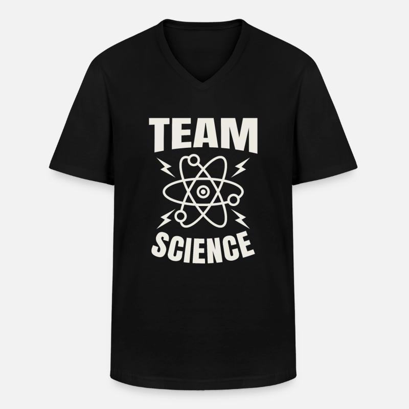 Équipe Science / Science, Enseignants, Chercheurs - T-shirt col V Homme - noir