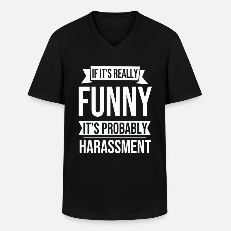 Human Resources Personalabteilung HR Manager - Männer-T-Shirt mit V-Ausschnitt - Schwarz
