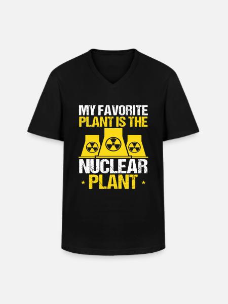 Nuclear Engineer Superpower Engineering Student - Männer-T-Shirt mit V-Ausschnitt - Schwarz