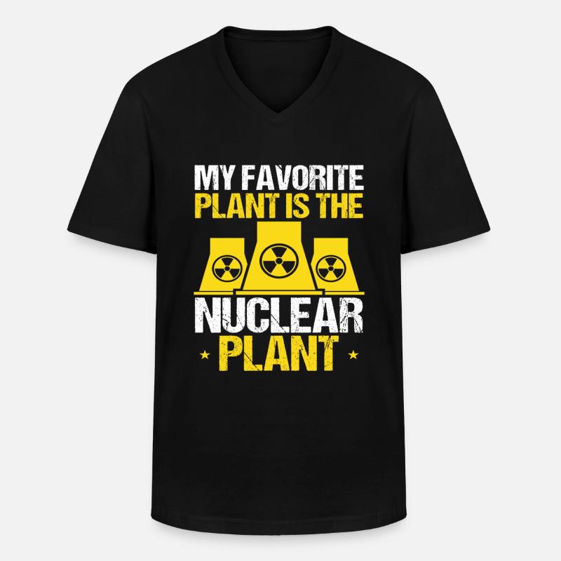 Nuclear Engineer Superpower Engineering Student - Männer-T-Shirt mit V-Ausschnitt - Schwarz
