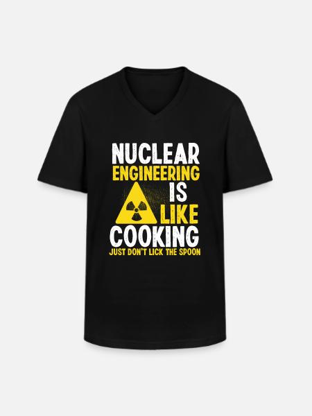 Nuclear Engineering Student Radiation Nuclear - Männer-T-Shirt mit V-Ausschnitt - Schwarz