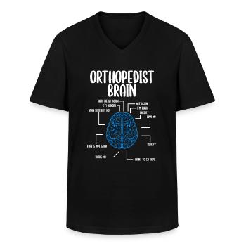 Orthopedist Brain Orthopedic Doctor Appreciation - Männer-T-Shirt mit V-Ausschnitt - Schwarz - Vorne - AI Model Male 178 dark (178cm)