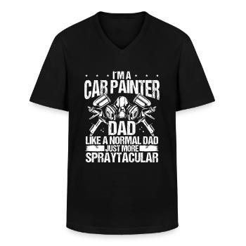 Pulvérisateur de véhicule Automobile Voiture Peinture Véhicule - T-shirt col V Homme - noir - Devant - AI Model Male 178 dark (178cm)