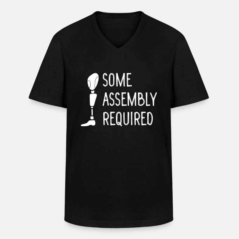 Prothese Amputiert Behinderung Geschenk - Männer-T-Shirt mit V-Ausschnitt - Schwarz