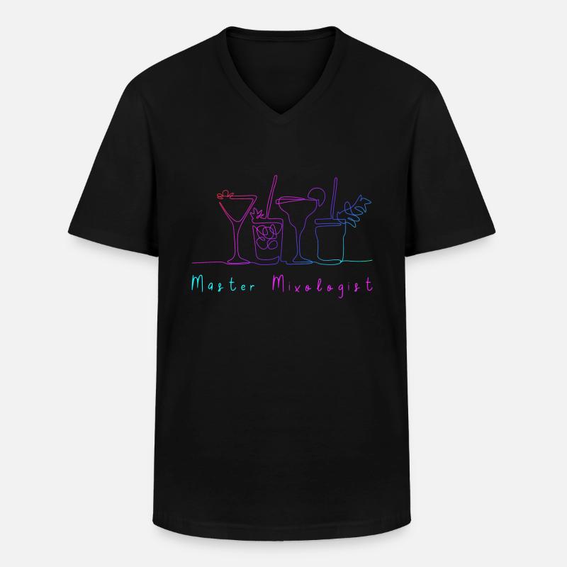 Bartender Bartender Mixer Cocktail Gift - Men's V-Neck T-Shirt - black