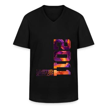 LIMITED EDITION 2011 15 JAHRE 15. GEBURTSTAG - Männer-T-Shirt mit V-Ausschnitt - Schwarz - Vorne - AI Model Male 178 dark (178cm)