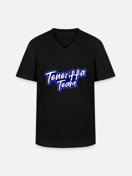 Tenerife Team - Men's V-Neck T-Shirt - black