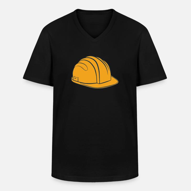 Baustelle Bauarbeiter Bau - Männer-T-Shirt mit V-Ausschnitt - Schwarz