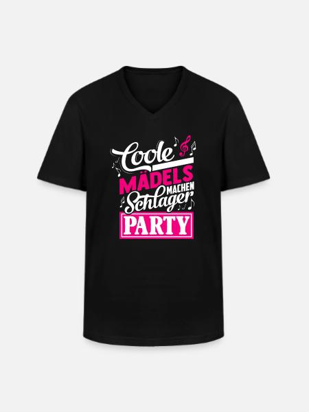 Schlager Frau - Männer-T-Shirt mit V-Ausschnitt - Schwarz
