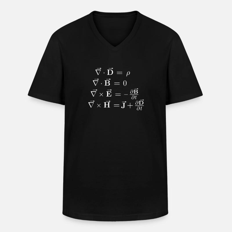 Mathematiker - Männer-T-Shirt mit V-Ausschnitt - Schwarz