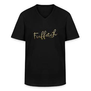 50 Geburtstag | Geboren 1970 | Fuffzich | Fünfzig - Männer-T-Shirt mit V-Ausschnitt - Schwarz - Vorne - AI Model Male 178 dark (178cm)