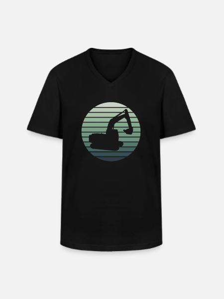 Baggerfahrer Baggern Baggerfahren Bagger - Männer-T-Shirt mit V-Ausschnitt - Schwarz