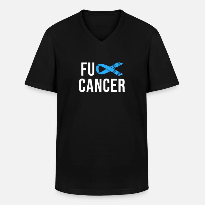 Krebs - Prostata Prostatakrebs - Männer-T-Shirt mit V-Ausschnitt - Schwarz