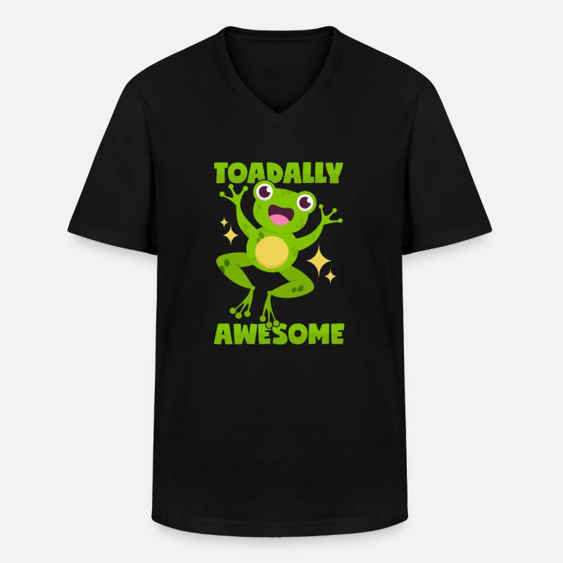Great toad - Men's V-Neck T-Shirt - black