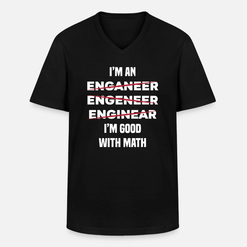 Engineer - Men's V-Neck T-Shirt - black