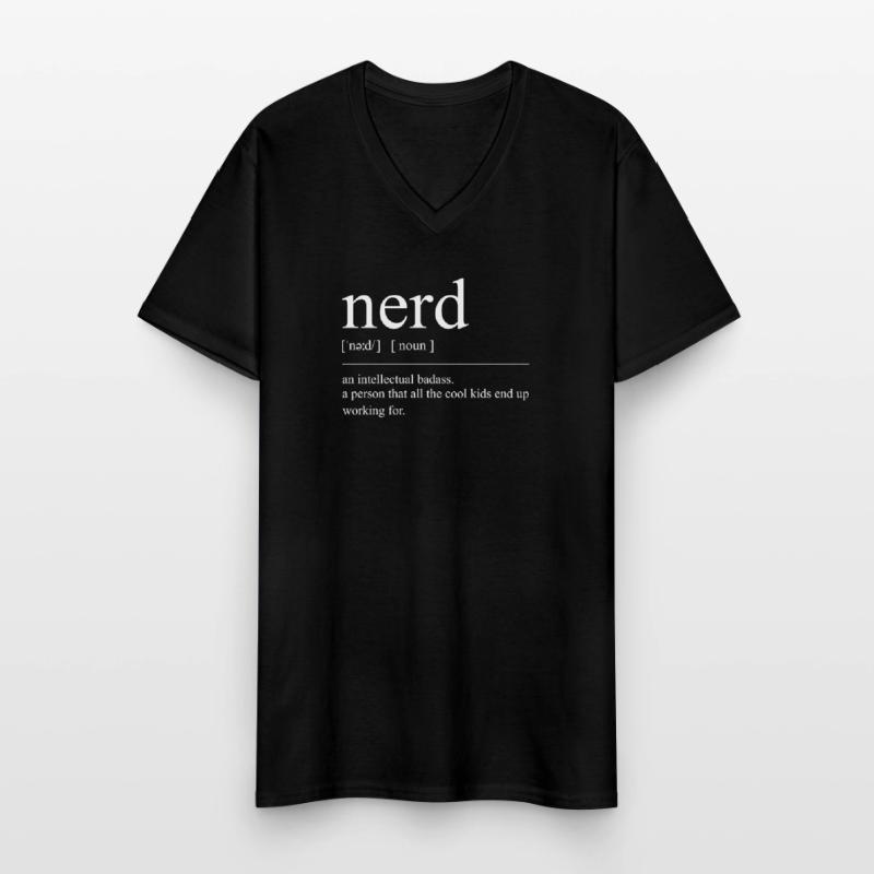 Programmer Nerd Tech It Coder Hacker Meaning Männer-T-Shirt mit V-Ausschnitt