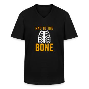 Rad Tech Radiology Men Women Radiographer - Men's V-Neck T-Shirt - black - Front - AI Model Male 178 dark (178cm)