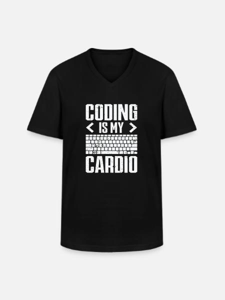 Informatik Admin Programmierer IT-Programmierer - Männer-T-Shirt mit V-Ausschnitt - Schwarz