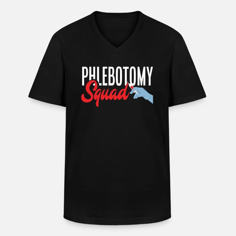 Punktionskraft - Männer-T-Shirt mit V-Ausschnitt - Schwarz