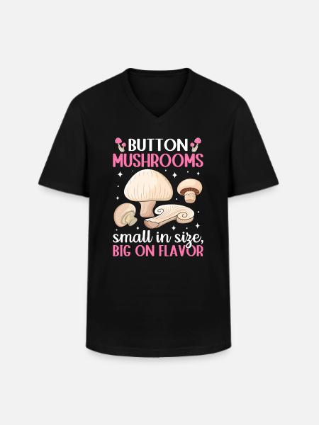 Mushrooms - Mushrooms - Mushrooms Gift Idea - Men's V-Neck T-Shirt - black