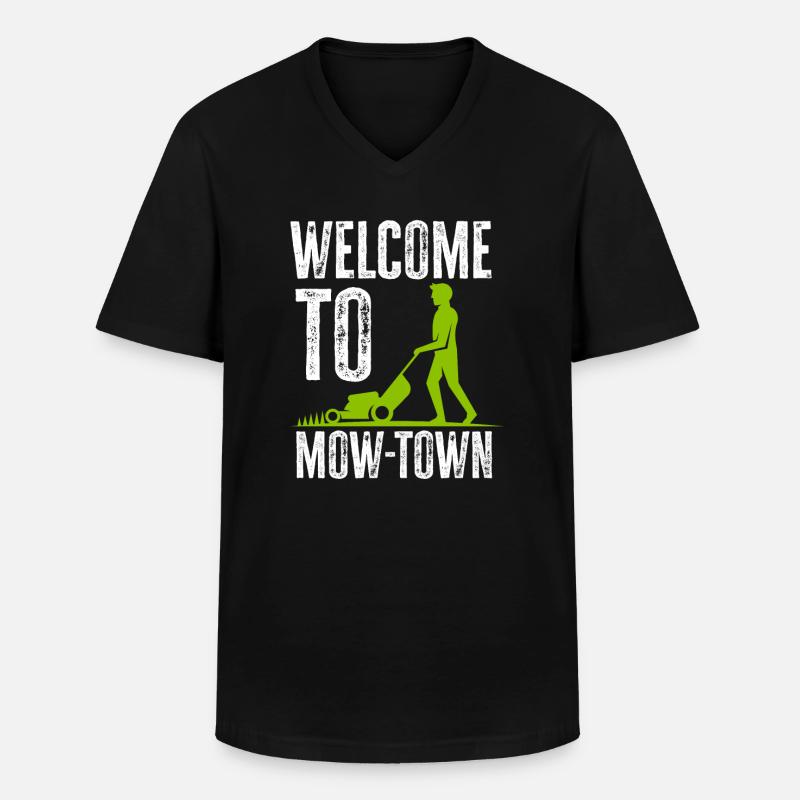 Wilkommen Landschaftsgärtner - Männer-T-Shirt mit V-Ausschnitt - Schwarz