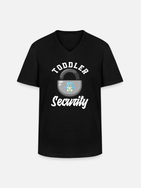 Toddler Safety Kindergarten - Men's V-Neck T-Shirt - black
