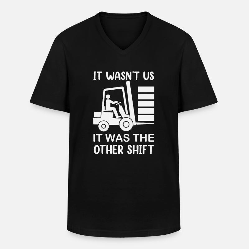 Gabelstaplerfahrer Gabelstaplerfahrer - Männer-T-Shirt mit V-Ausschnitt - Schwarz
