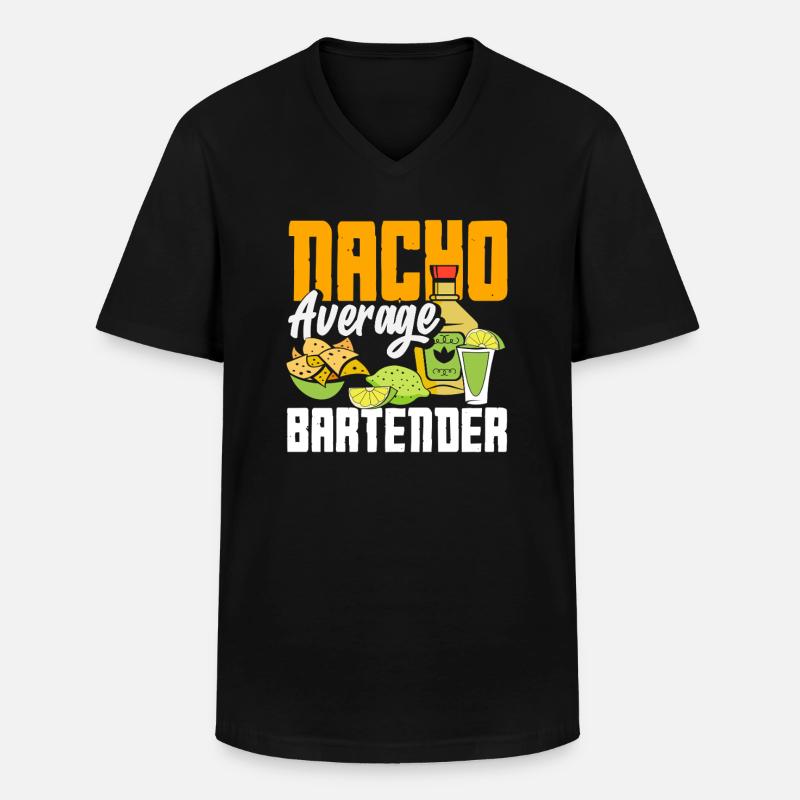 Nacho Average Barkeeper Spruch Design - Männer-T-Shirt mit V-Ausschnitt - Schwarz