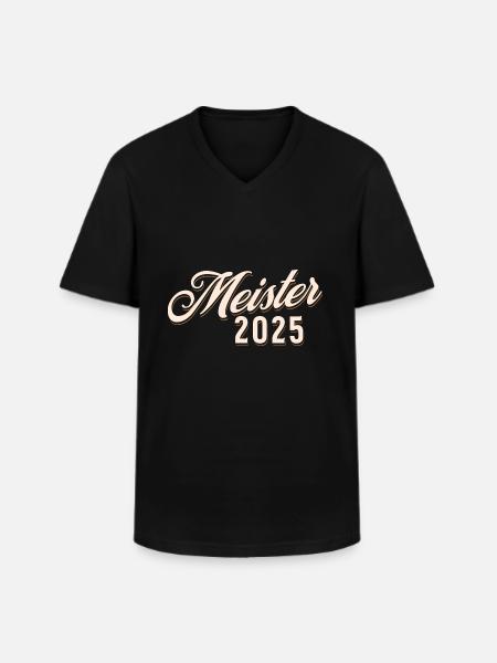 Meister 2025 - Männer-T-Shirt mit V-Ausschnitt - Schwarz