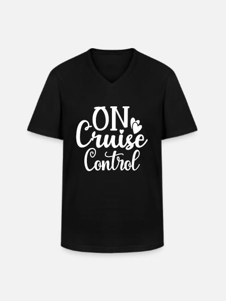 On Cruise Control - Männer-T-Shirt mit V-Ausschnitt - Schwarz