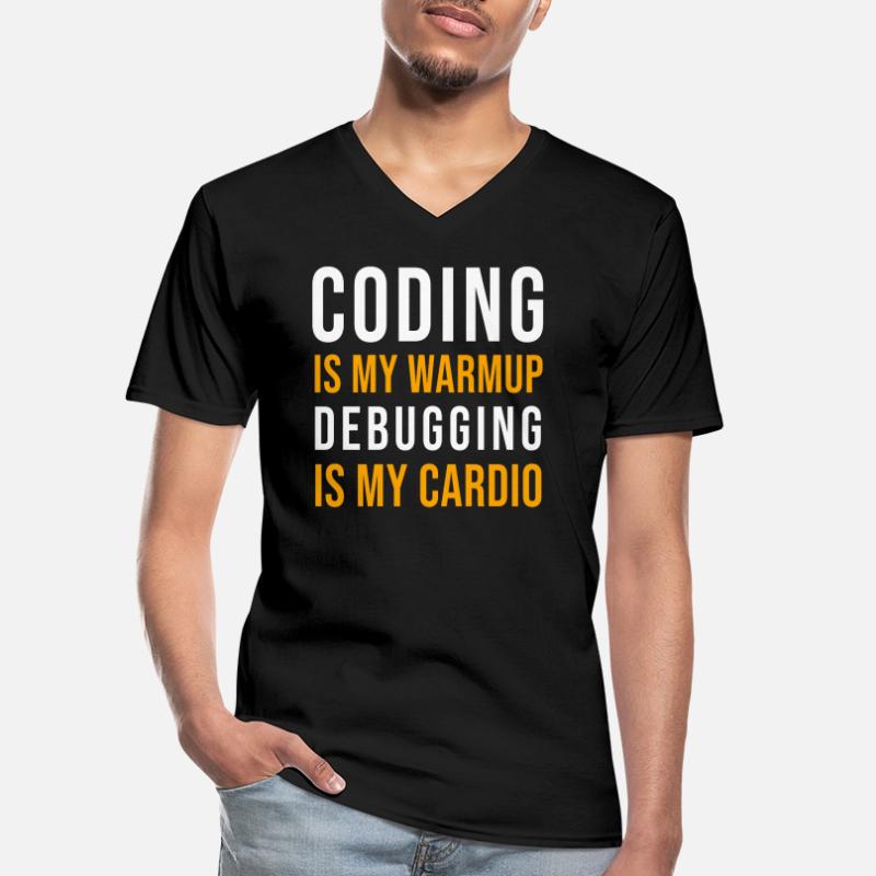 Coder Developer Programmer Coding IT Computer Men's V-Neck T-Shirt