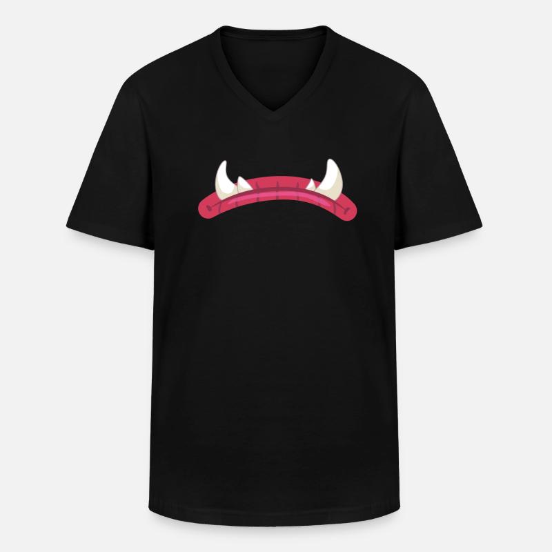Grrrrrr - Männer-T-Shirt mit V-Ausschnitt - Schwarz