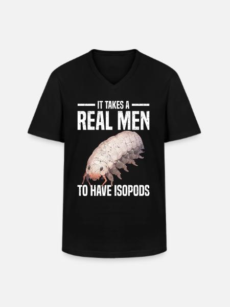 Asseln - Männer-T-Shirt mit V-Ausschnitt - Schwarz