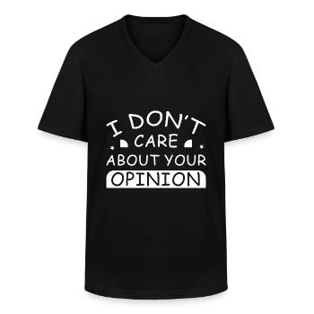 Savage & Witty San Jose Capricorn: Unique Pastel - Men's V-Neck T-Shirt - black - Front - AI Model Male 178 dark (178cm)