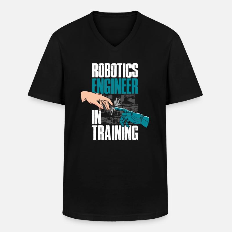 Robot Robot Robotics Robotics Gift - Men's V-Neck T-Shirt - black