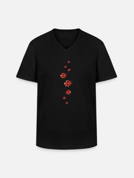 Ladybug costume gift - Men's V-Neck T-Shirt - black