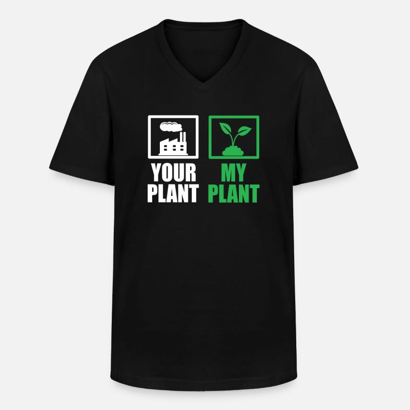 Umweltschützer - Männer-T-Shirt mit V-Ausschnitt - Schwarz