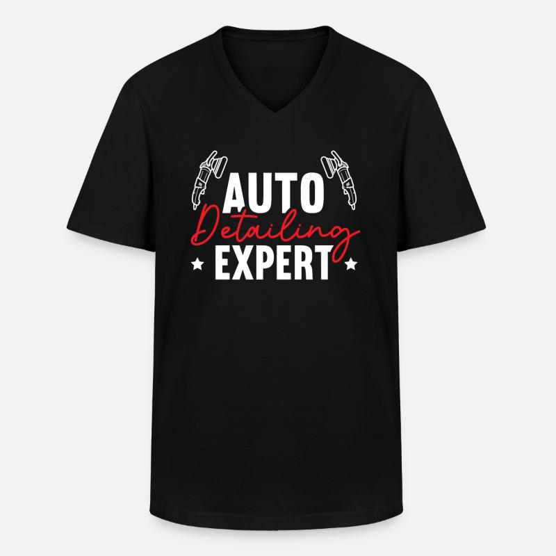 Autoaufbereitung Experte Autoaufbereiter Polierer - Männer-T-Shirt mit V-Ausschnitt - Schwarz