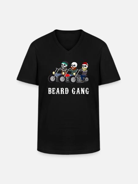 Beard Gang Beard Gift - Men's V-Neck T-Shirt - black