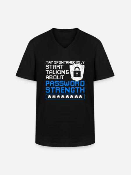 Cybersicherheit Passwort - Männer-T-Shirt mit V-Ausschnitt - Schwarz