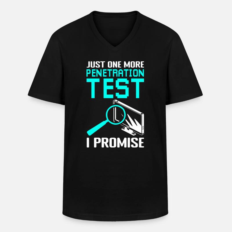 Cyber Security Penetration Testing - Men's V-Neck T-Shirt - black