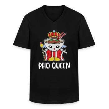 Pho Queen Pho Geschenk - Männer-T-Shirt mit V-Ausschnitt - Schwarz - Vorne - AI Model Male 178 dark (178cm)