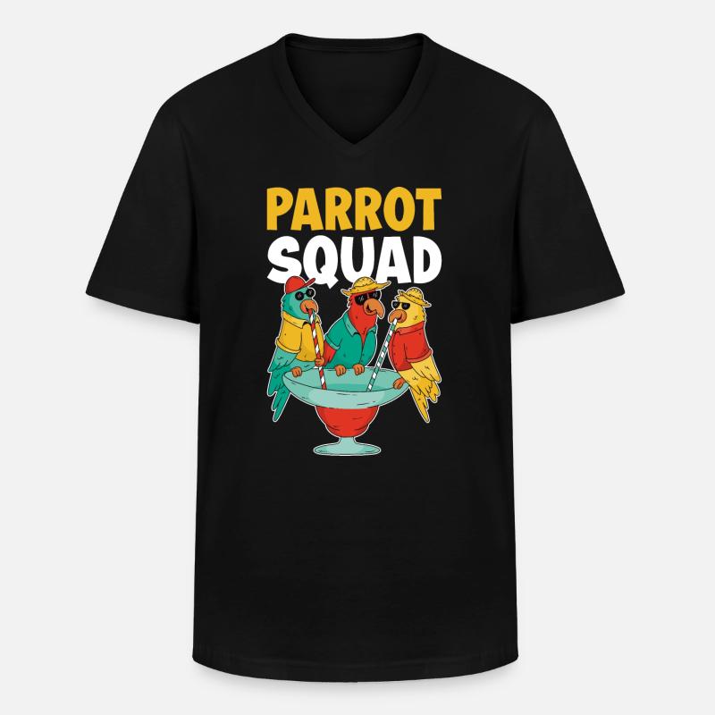 Parrot Squad Parrot Gift - Men's V-Neck T-Shirt - black