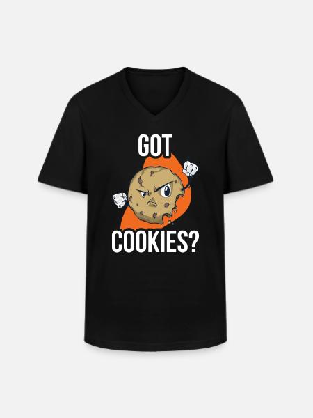 Got Cookies Cookie Gift - Men's V-Neck T-Shirt - black