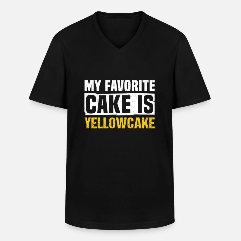 Yellowcake Atomenergie Atomkraft Nuklear - Männer-T-Shirt mit V-Ausschnitt - Schwarz