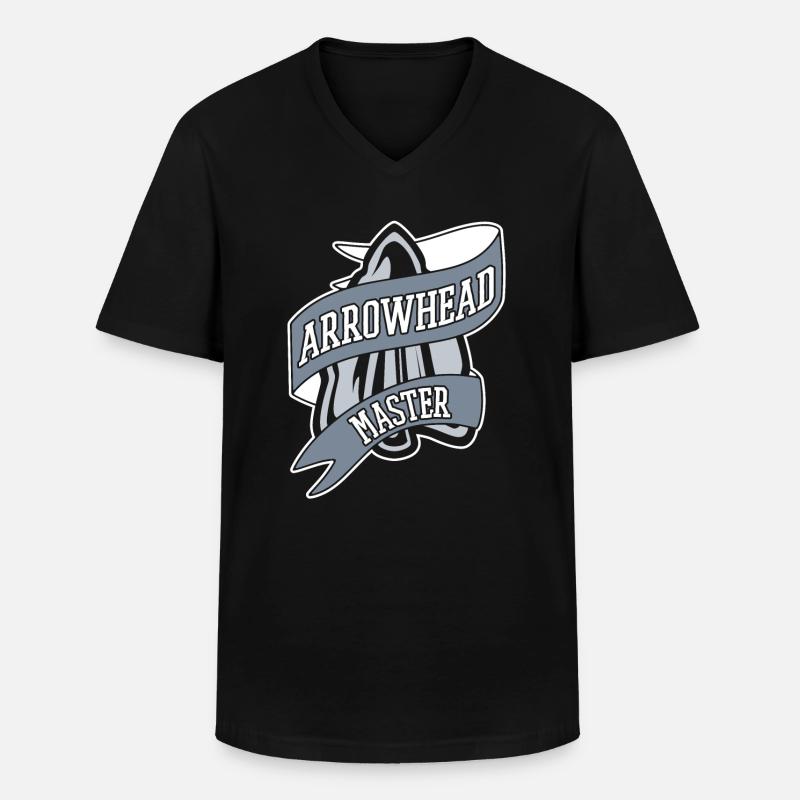 Arrowhead Master Jagdspitzen Arrowhead Hunter - Männer-T-Shirt mit V-Ausschnitt - Schwarz