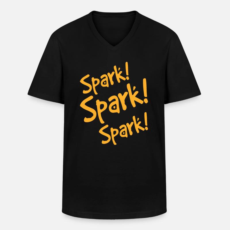 Funke - Männer-T-Shirt mit V-Ausschnitt - Schwarz