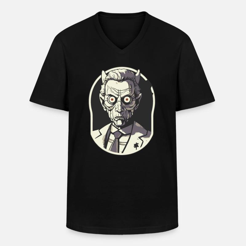 Der Direktor der Albträume - Männer-T-Shirt mit V-Ausschnitt - Schwarz